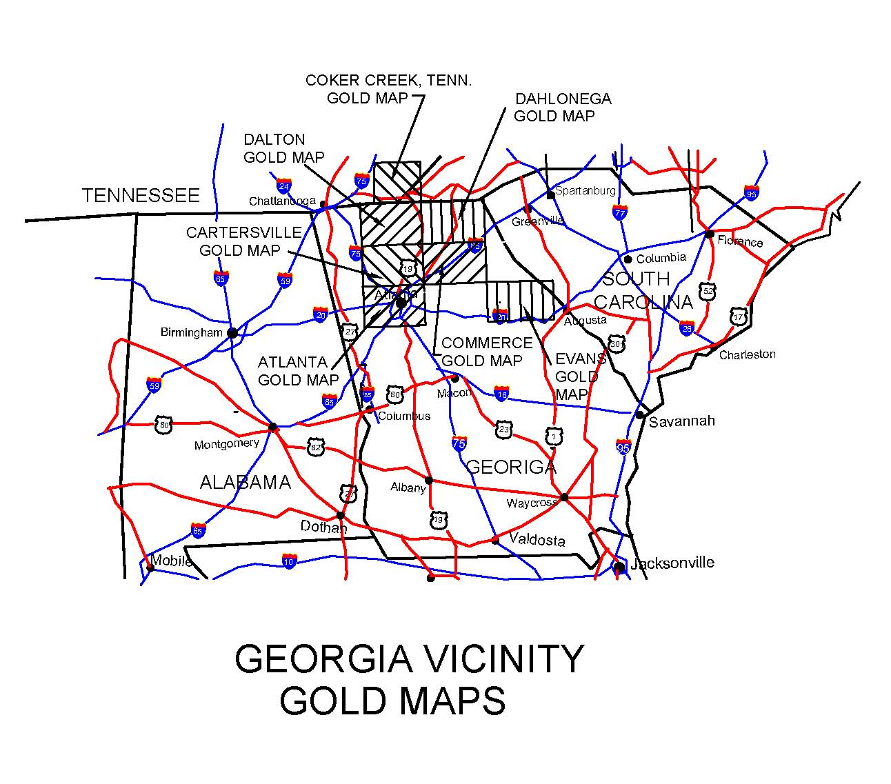 Tennessee Gold Maps Tennessee Gold Panning Tennessee Gold